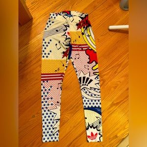 Adidas Rita Ora Graphic Leggings Stretch Sz XS Excellent Condition like new